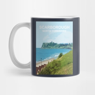 Scarborough North Yorkshire. Travel poster Mug